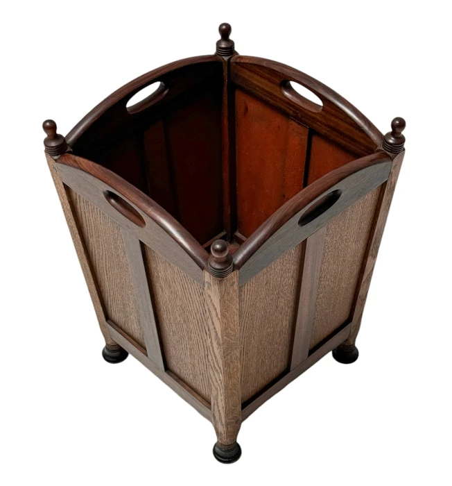 Jac. van den Bosch Art Deco Amsterdamse School Litter Basket for 't Binnenhuis